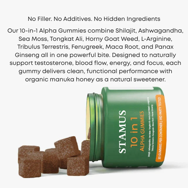 Stamus™ 10-in-1 Alpha Gummies