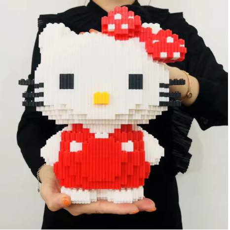 Kitty 3D Blocks Figure
