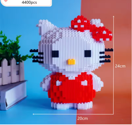 Kitty 3D Blocks Figure