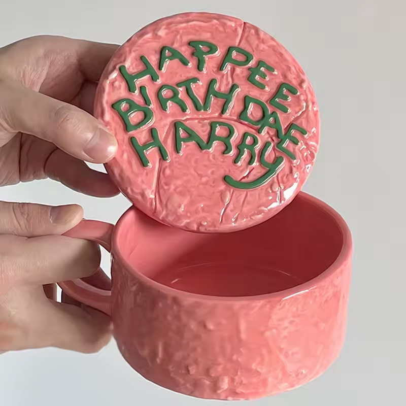 Hapee Birthdae Ceramic Cake Mug