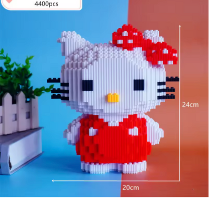 Kitty 3D Blocks Figure